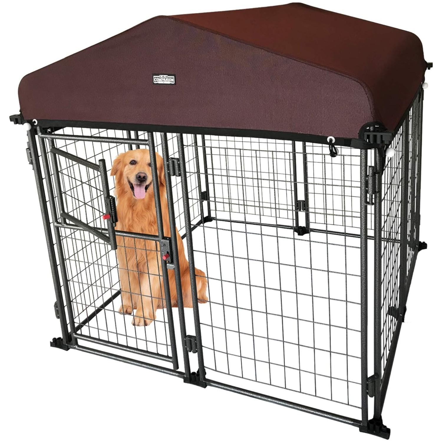 Newport Expandable Black Metal Kennel 